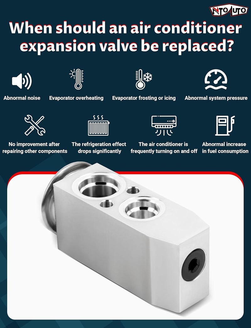 Ntoauto 10221C A/C Expansion Valve Compatible with 370Z Altima GT-R NV1500 NV2500 NV3500 Sentra Tsuru EX35 FX35 FX50 G35 G37 M35 M45 - Image 4